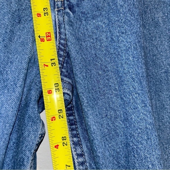 Vintage Old Navy Carpenter Jeans 36x30 Blue Grunge Style Preowned Paint Splatter - Picture 10 of 10